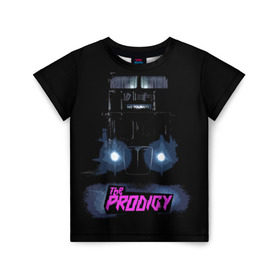Детская футболка 3D с принтом The Prodigy в Белгороде, 100% гипоаллергенный полиэфир | прямой крой, круглый вырез горловины, длина до линии бедер, чуть спущенное плечо, ткань немного тянется | album | music | prodigy | брейк | группа | заставка | музыка | новый альбом | обложка альбома | продиджи