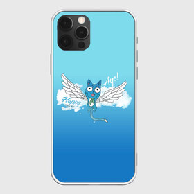 Чехол для iPhone 12 Pro Max с принтом Happy Aye! (Fairy Tail) в Белгороде, Силикон |  | anime | blue | cat | fairy tail | happy | аниме | кот | кошка | синий | хвост феи | хэппи