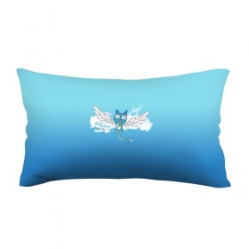 Подушка 3D антистресс с принтом Happy Aye! (Fairy Tail) в Белгороде, наволочка — 100% полиэстер, наполнитель — вспененный полистирол | состоит из подушки и наволочки на молнии | anime | blue | cat | fairy tail | happy | аниме | кот | кошка | синий | хвост феи | хэппи