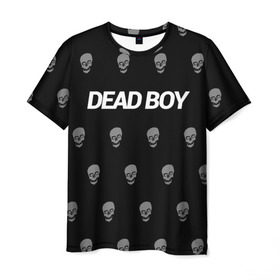 Мужская футболка 3D с принтом Bones Deadboy в Белгороде, 100% полиэфир | прямой крой, круглый вырез горловины, длина до линии бедер | Тематика изображения на принте: bones | boy | dead | deadboy | elmo | hdmi | hip | hop | kennedy | metal | rap | rapper | scream | sesh | seshollowaterboyz | skull | team | кеннеди | кости | костя | метал | рэп | рэпер | сеш | скрим | сэш | хип | хоп | череп | элмо
