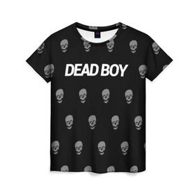 Женская футболка 3D с принтом Bones Deadboy в Белгороде, 100% полиэфир ( синтетическое хлопкоподобное полотно) | прямой крой, круглый вырез горловины, длина до линии бедер | bones | boy | dead | deadboy | elmo | hdmi | hip | hop | kennedy | metal | rap | rapper | scream | sesh | seshollowaterboyz | skull | team | кеннеди | кости | костя | метал | рэп | рэпер | сеш | скрим | сэш | хип | хоп | череп | элмо