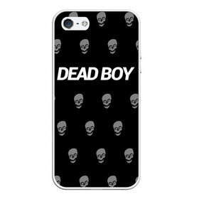 Чехол для iPhone 5/5S матовый с принтом Bones Deadboy в Белгороде, Силикон | Область печати: задняя сторона чехла, без боковых панелей | bones | boy | dead | deadboy | elmo | hdmi | hip | hop | kennedy | metal | rap | rapper | scream | sesh | seshollowaterboyz | skull | team | кеннеди | кости | костя | метал | рэп | рэпер | сеш | скрим | сэш | хип | хоп | череп | элмо