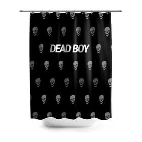Штора 3D для ванной с принтом Bones Deadboy в Белгороде, 100% полиэстер | плотность материала — 100 г/м2. Стандартный размер — 146 см х 180 см. По верхнему краю — пластиковые люверсы для креплений. В комплекте 10 пластиковых колец | Тематика изображения на принте: bones | boy | dead | deadboy | elmo | hdmi | hip | hop | kennedy | metal | rap | rapper | scream | sesh | seshollowaterboyz | skull | team | кеннеди | кости | костя | метал | рэп | рэпер | сеш | скрим | сэш | хип | хоп | череп | элмо
