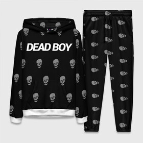 Женский костюм 3D (с толстовкой) с принтом Bones Deadboy в Белгороде,  |  | bones | boy | dead | deadboy | elmo | hdmi | hip | hop | kennedy | metal | rap | rapper | scream | sesh | seshollowaterboyz | skull | team | кеннеди | кости | костя | метал | рэп | рэпер | сеш | скрим | сэш | хип | хоп | череп | элмо