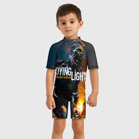 Детский купальный костюм 3D с принтом Dying Light #3 в Белгороде, Полиэстер 85%, Спандекс 15% | застежка на молнии на спине | dying light | dying light 2. | dying light lighting | dying lighting