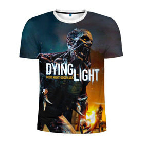 Мужская футболка 3D спортивная с принтом Dying Light #3 в Белгороде, 100% полиэстер с улучшенными характеристиками | приталенный силуэт, круглая горловина, широкие плечи, сужается к линии бедра | dying light | dying light 2. | dying light lighting | dying lighting
