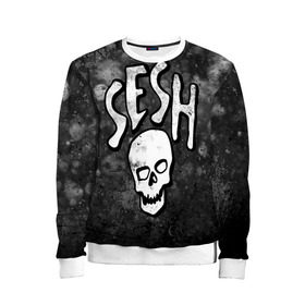 Детский свитшот 3D с принтом SESH Team (Bones) в Белгороде, 100% полиэстер | свободная посадка, прямой крой, мягкая тканевая резинка на рукавах и понизу свитшота | bones | boy | dead | deadboy | elmo | hdmi | hip | hop | kennedy | metal | rap | rapper | scream | sesh | seshollowaterboyz | skull | team | кеннеди | кости | костя | метал | рэп | рэпер | сеш | скрим | сэш | хип | хоп | череп | элмо