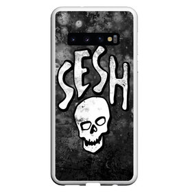 Чехол для Samsung Galaxy S10 с принтом SESH Team (Bones) в Белгороде, Силикон | Область печати: задняя сторона чехла, без боковых панелей | Тематика изображения на принте: bones | boy | dead | deadboy | elmo | hdmi | hip | hop | kennedy | metal | rap | rapper | scream | sesh | seshollowaterboyz | skull | team | кеннеди | кости | костя | метал | рэп | рэпер | сеш | скрим | сэш | хип | хоп | череп | элмо