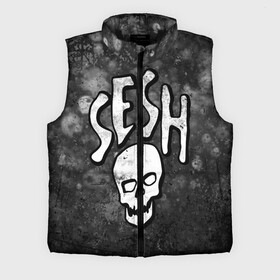 Мужской жилет утепленный 3D с принтом SESH Team (Bones) в Белгороде,  |  | bones | boy | dead | deadboy | elmo | hdmi | hip | hop | kennedy | metal | rap | rapper | scream | sesh | seshollowaterboyz | skull | team | кеннеди | кости | костя | метал | рэп | рэпер | сеш | скрим | сэш | хип | хоп | череп | элмо