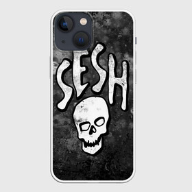 Чехол для iPhone 13 mini с принтом SESH Team (Bones) в Белгороде,  |  | Тематика изображения на принте: bones | boy | dead | deadboy | elmo | hdmi | hip | hop | kennedy | metal | rap | rapper | scream | sesh | seshollowaterboyz | skull | team | кеннеди | кости | костя | метал | рэп | рэпер | сеш | скрим | сэш | хип | хоп | череп | элмо