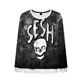 Мужской свитшот 3D с принтом SESH Team (Bones) в Белгороде, 100% полиэстер с мягким внутренним слоем | круглый вырез горловины, мягкая резинка на манжетах и поясе, свободная посадка по фигуре | bones | boy | dead | deadboy | elmo | hdmi | hip | hop | kennedy | metal | rap | rapper | scream | sesh | seshollowaterboyz | skull | team | кеннеди | кости | костя | метал | рэп | рэпер | сеш | скрим | сэш | хип | хоп | череп | элмо