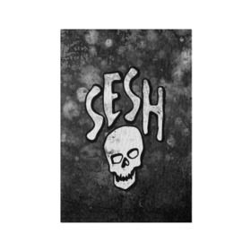 Обложка для паспорта матовая кожа с принтом SESH Team (Bones) в Белгороде, натуральная матовая кожа | размер 19,3 х 13,7 см; прозрачные пластиковые крепления | bones | boy | dead | deadboy | elmo | hdmi | hip | hop | kennedy | metal | rap | rapper | scream | sesh | seshollowaterboyz | skull | team | кеннеди | кости | костя | метал | рэп | рэпер | сеш | скрим | сэш | хип | хоп | череп | элмо