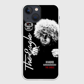 Чехол для iPhone 13 mini с принтом Хабиб Нурмагомедов в Белгороде,  |  | khabib nurmagomedov | mma | the eagle | ufc | боец | бои без правил | борьба | микс файт | мма | орёл | самбо | хабиб | хабиб нурмагомедов