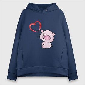 Женское худи Oversize хлопок с принтом Pig Love в Белгороде, френч-терри — 70% хлопок, 30% полиэстер. Мягкий теплый начес внутри —100% хлопок | боковые карманы, эластичные манжеты и нижняя кромка, капюшон на магнитной кнопке | 2019 | cat | kitty | д | дед мороз | елка | желание | животные | зима | кабан | китти | кот | котенок | кошка | милый | мороз | настроение | новый год | пеппа | подарок | позитив | поросенок | праздник | радость