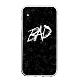 Чехол для iPhone XS Max матовый с принтом XXXTentacion - BAD в Белгороде, Силикон | Область печати: задняя сторона чехла, без боковых панелей | Тематика изображения на принте: bad | broken | dead | heart | king | music | rap | rapper | red | revenge | rip | xtentation | xxtennation | xxx | xxxtentacion | красное | мертв | музыка | память | разбитое | репер | рип | рэп | сердце | тентасьон | умер