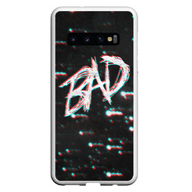 Чехол для Samsung Galaxy S10 с принтом XXXTentacion - BAD Glitch в Белгороде, Силикон | Область печати: задняя сторона чехла, без боковых панелей | broken | dead | heart | king | legend | music | rap | rapper | red | revenge | rip | xtentation | xxtennation | xxx | xxxtentacion | красное | мертв | музыка | память | разбитое | репер | рип | рэп | сердце | тентасьон | умер