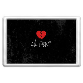 Магнит 45*70 с принтом Lil Peep Broken Heart в Белгороде, Пластик | Размер: 78*52 мм; Размер печати: 70*45 | Тематика изображения на принте: broken | dead | heart | lil | lil peep | lilpeep | music | peep | pump | rap | rapper | red | rip | густав | красное | лил | лил пип | лилпип | мертв | память | пип | разбитое | рип | рэп | рэпер | сердечко | сердце | умер | эмо