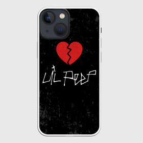 Чехол для iPhone 13 mini с принтом Lil Peep Broken Heart в Белгороде,  |  | broken | dead | heart | lil | lil peep | lilpeep | music | peep | pump | rap | rapper | red | rip | густав | красное | лил | лил пип | лилпип | мертв | память | пип | разбитое | рип | рэп | рэпер | сердечко | сердце | умер | эмо