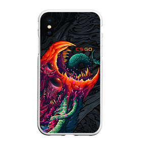 Чехол для iPhone XS Max матовый с принтом CSGO - Hyper Beast Original в Белгороде, Силикон | Область печати: задняя сторона чехла, без боковых панелей | asiimov | beast | counter | counter strike | counterstrike | cs go | cs:go | csgo | global | hyper | hyperbeast | offensive | skin | strike | азимов | гоу | контер | контр | контра | контрстрайк | скин | страйк | сы пщ