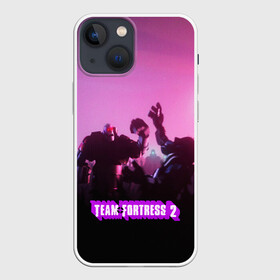 Чехол для iPhone 13 mini с принтом Team Fortress 2 в Белгороде,  |  | characters | demoman | engineer | heavy | medic | pyro | s | sniper | soldier | spy | team fortress 2 | медик | персонажи | поджигатель | подрывник | пулеметчик | разведчик | снайпер | солдат | шпион
