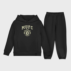 Детский костюм хлопок Oversize с принтом Манчестер Юнайтед в Белгороде,  |  | manchester | manchester united | mufc | red devils | клубная | красные дьяволы | манчестер | манчестер юнайтед | фанатская | футбольная | футбольный клуб | юнайтед