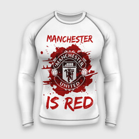 Мужской рашгард 3D с принтом Манчестер Юнайтед в Белгороде,  |  | manchester | manchester united | mufc | red devils | красные дьяволы | манчестер | манчестер юнайтед | фанатская | футбольная | футбольный клуб | юнайтед