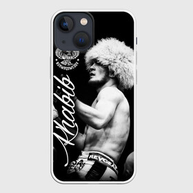 Чехол для iPhone 13 mini с принтом Хабиб Нурмагомедов в Белгороде,  |  | khabib nurmagomedov | mma | the eagle | ufc | боец | бои без правил | борьба | микс файт | мма | орёл | самбо | хабиб | хабиб нурмагомедов