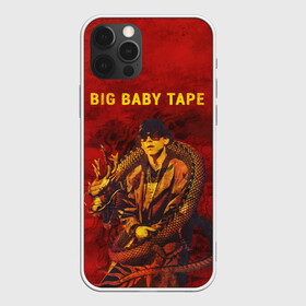 Чехол для iPhone 12 Pro с принтом BIG BABY TAPE - Dragonborn в Белгороде, силикон | область печати: задняя сторона чехла, без боковых панелей | Тематика изображения на принте: baby | bbt | big | dragonborn | dragons | fire | gimme | lost | rap | raper | tape | the | trap | взял | дракон | драконы | огонь | русский | рэп | рэппер | твою