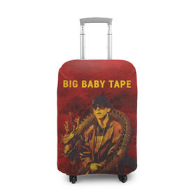 Чехол для чемодана 3D с принтом BIG BABY TAPE - Dragonborn в Белгороде, 86% полиэфир, 14% спандекс | двустороннее нанесение принта, прорези для ручек и колес | baby | bbt | big | dragonborn | dragons | fire | gimme | lost | rap | raper | tape | the | trap | взял | дракон | драконы | огонь | русский | рэп | рэппер | твою