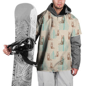 Накидка на куртку 3D с принтом Лисички в Белгороде, 100% полиэстер |  | Тематика изображения на принте: fox | snow | winter | елка | зима | лес | лиса | лисичка | лисички | лисы | снег