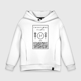 Детское худи Oversize хлопок с принтом Twenty One Pilots в Белгороде, френч-терри — 70% хлопок, 30% полиэстер. Мягкий теплый начес внутри —100% хлопок | боковые карманы, эластичные манжеты и нижняя кромка, капюшон на магнитной кнопке | 21 pilots | blurryface | top | trench | twenty one pilots | twentyonepilots | джош дан | тайлер джозеф