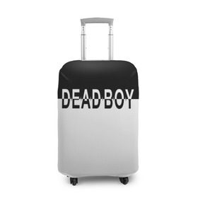 Чехол для чемодана 3D с принтом DEAD BOY   BONES в Белгороде, 86% полиэфир, 14% спандекс | двустороннее нанесение принта, прорези для ручек и колес | bones | cloudrap | dead | deadboy | logo | music | rap | sesh | боунс | клаудреп | кости | лого | музыка | реп