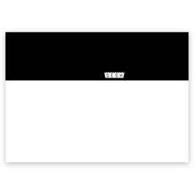Поздравительная открытка с принтом DEAD SESH (НА СПИНЕ) в Белгороде, 100% бумага | плотность бумаги 280 г/м2, матовая, на обратной стороне линовка и место для марки
 | bones | cloudrap | dead | deadboy | logo | music | rap | sesh | боунс | клаудреп | кости | лого | музыка | реп