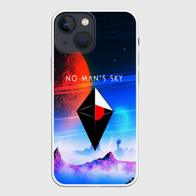 Чехол для iPhone 13 mini с принтом NO MANS SKY в Белгороде,  |  | game | hill | hills | mounatin | mounatins | nms | no mans sky | planet | rock | rocks | sky | snow | space | winter | игры | планеты