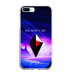 Чехол для iPhone 7Plus/8 Plus матовый с принтом NO MANS SKY 2019 в Белгороде, Силикон | Область печати: задняя сторона чехла, без боковых панелей | game | hill | hills | mounatin | mounatins | nms | no mans sky | planet | rock | rocks | sky | snow | space | winter | игры | планеты