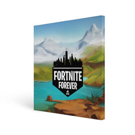 Холст квадратный с принтом Fortnite Forever в Белгороде, 100% ПВХ |  | battle royale | fortnite | fortnite battle royale | futuresynth | game | outrun | retrowave | synth | synthwave | игры | ретровейв | синтвейв | фортнайт