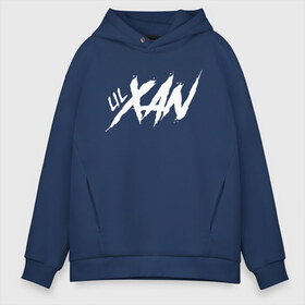 Мужское худи Oversize хлопок с принтом Lil Xan_2 в Белгороде, френч-терри — 70% хлопок, 30% полиэстер. Мягкий теплый начес внутри —100% хлопок | боковые карманы, эластичные манжеты и нижняя кромка, капюшон на магнитной кнопке | Тематика изображения на принте: lil xan | лил зан