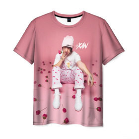 Мужская футболка 3D с принтом Lil Xan _ в Белгороде, 100% полиэфир | прямой крой, круглый вырез горловины, длина до линии бедер | lil xan | лил зан