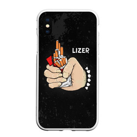 Чехол для iPhone XS Max матовый с принтом Lizer - Пачка Сигарет в Белгороде, Силикон | Область печати: задняя сторона чехла, без боковых панелей | damn | false | frozen | garden | lizer | logo | loverap | mirror | music | mysoul | raper | russian | soul | symbol | лизер | лого | логотип | музыка | пачка | русский | рэп | рэпер | рэппер | сердце | символ | хипхоп