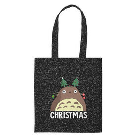Сумка 3D повседневная с принтом Totoro Christmas в Белгороде, 100% полиэстер | Плотность: 200 г/м2; Размер: 34×35 см; Высота лямок: 30 см | anime | christmas | moon | myneighbortotoro | night | totoro | xmas | аниме | канта | кодомо | котобус | кусакабэ | мэй | рождество | сусуватари | тацуо | тоторо | хаяомиядзаки | ясуко