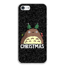 Чехол для iPhone 5/5S матовый с принтом Totoro Christmas в Белгороде, Силикон | Область печати: задняя сторона чехла, без боковых панелей | anime | christmas | moon | myneighbortotoro | night | totoro | xmas | аниме | канта | кодомо | котобус | кусакабэ | мэй | рождество | сусуватари | тацуо | тоторо | хаяомиядзаки | ясуко