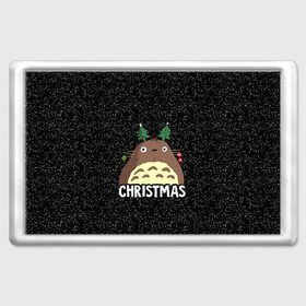 Магнит 45*70 с принтом Totoro Christmas в Белгороде, Пластик | Размер: 78*52 мм; Размер печати: 70*45 | anime | christmas | moon | myneighbortotoro | night | totoro | xmas | аниме | канта | кодомо | котобус | кусакабэ | мэй | рождество | сусуватари | тацуо | тоторо | хаяомиядзаки | ясуко