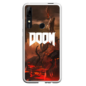 Чехол для Honor P Smart Z с принтом DOOM в Белгороде, Силикон | Область печати: задняя сторона чехла, без боковых панелей | Тематика изображения на принте: demon | devil | doom | doom vfr | evil | game | mars | red | демон | дум | игры | космос | красная планета | марс | пришельцы