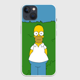 Чехол для iPhone 13 с принтом Гомер Симпсон в кустах в Белгороде,  |  | 2019 | 2х2 | simpsons | барт | гомер | для мамы | для сына | интересный | кусты | мардж | мультики | мультфильмы | мэгги | новый год | подарок | симпсон | симпсоны | текстура | уникальный