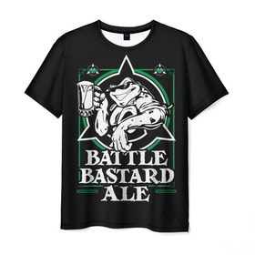 Мужская футболка 3D с принтом Battletoads в Белгороде, 100% полиэфир | прямой крой, круглый вырез горловины, длина до линии бедер | ale | bastard | battle toads | toad | битва жаб | жаба | эль