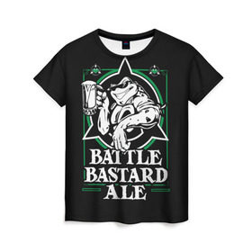 Женская футболка 3D с принтом Battletoads в Белгороде, 100% полиэфир ( синтетическое хлопкоподобное полотно) | прямой крой, круглый вырез горловины, длина до линии бедер | ale | bastard | battle toads | toad | битва жаб | жаба | эль