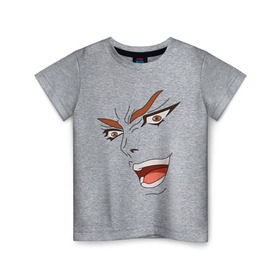 Детская футболка хлопок с принтом Dio Brando в Белгороде, 100% хлопок | круглый вырез горловины, полуприлегающий силуэт, длина до линии бедер | dio | jojo | джо джо | дио