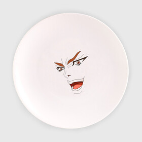 Тарелка с принтом Dio Brando в Белгороде, фарфор | диаметр - 210 мм
диаметр для нанесения принта - 120 мм | Тематика изображения на принте: dio | jojo | джо джо | дио