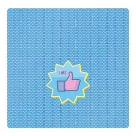 Магнитный плакат 3Х3 с принтом Сердечки и лайки в Белгороде, Полимерный материал с магнитным слоем | 9 деталей размером 9*9 см | facebook | like | love | абстракция | вк | класс | лайки | палецвверх | сердечки | соцсети | фб | фейсбук