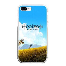 Чехол для iPhone 7Plus/8 Plus матовый с принтом Horizon Zero Dawn в Белгороде, Силикон | Область печати: задняя сторона чехла, без боковых панелей | aloy | game | horizon zero dawn | hunter | machine | mecha | robot | snow | spear | the frozen wilds | weapon | игры | постапокалипсис | роботы | фентези | элой